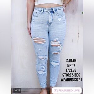 Judy Blue Distressed Tummy Control Jeans